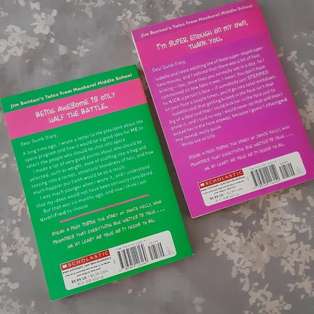 Dear Dumb Diary - Scholastic - set  of (2) books